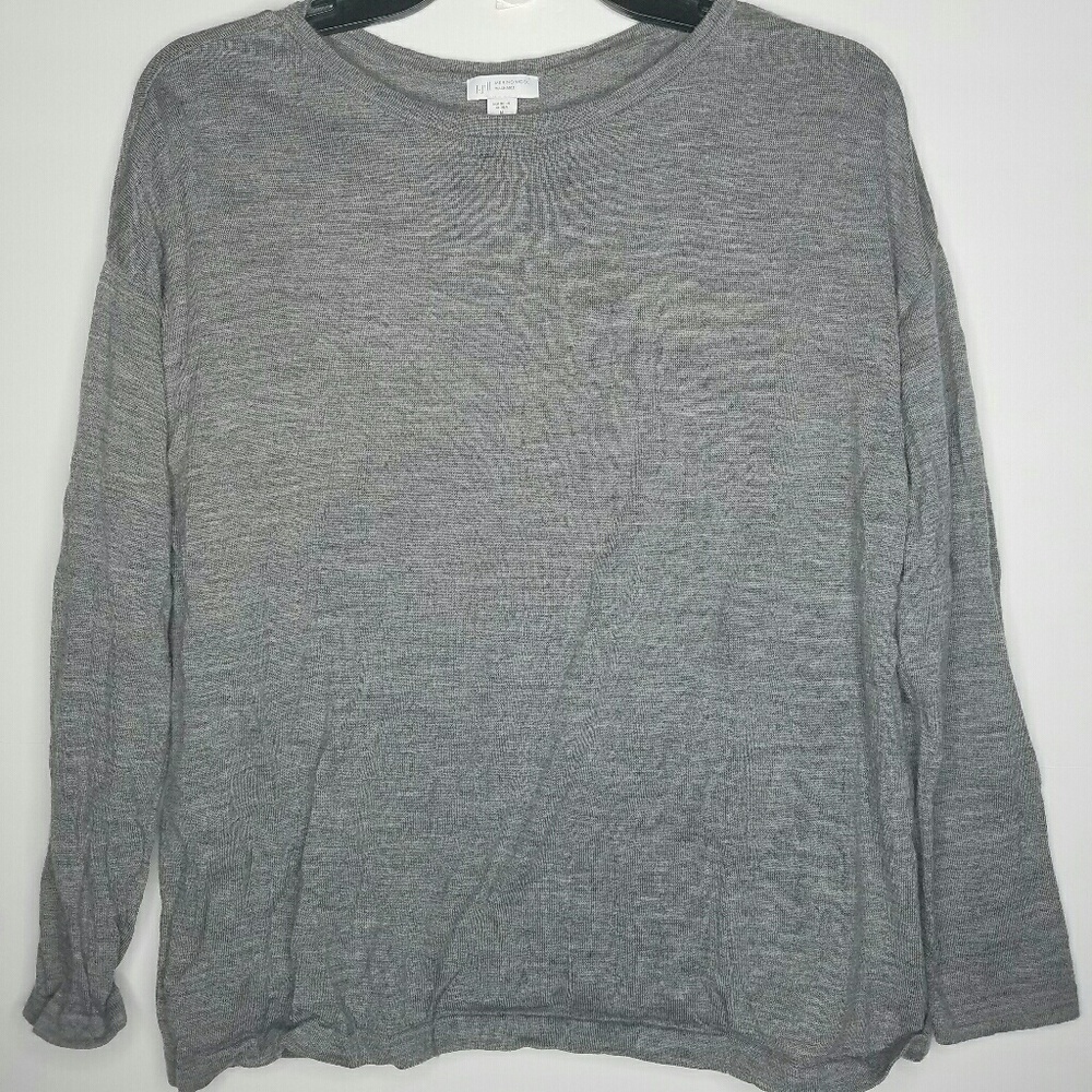 J Jill gray wool sweater